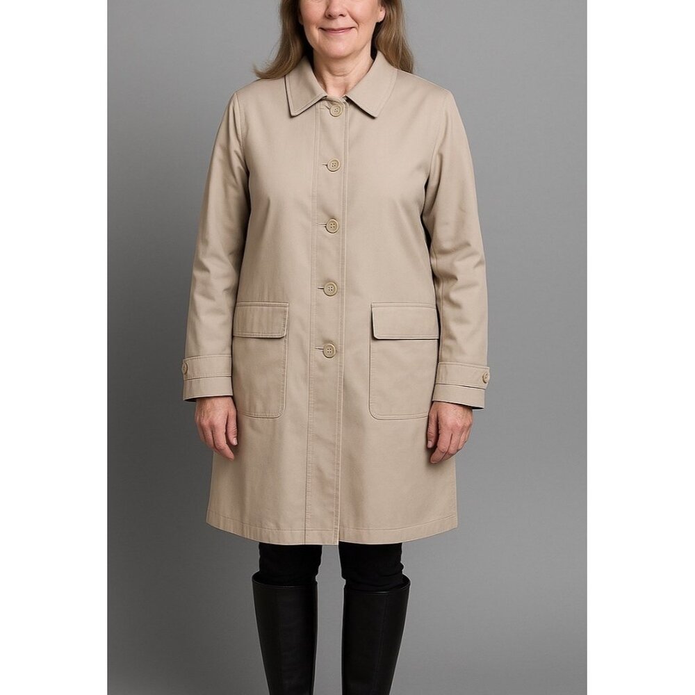 Pendleton Women’s Trench Coat Beige Tan M
